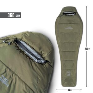 Miegmaišis PENTAGON MUMMY SLEEPING BAG 360GR/M²